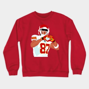 Travis KELCE 87 - heart celebration Crewneck Sweatshirt